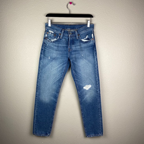 levis 501 distressed jeans